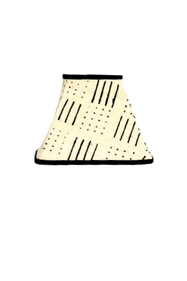 Unity Floor Lamp with Rectangle Mud Cloth Shade