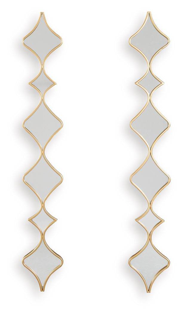 Harriswood - Accent Mirror Set (Set of 2) - Gold Finish-0