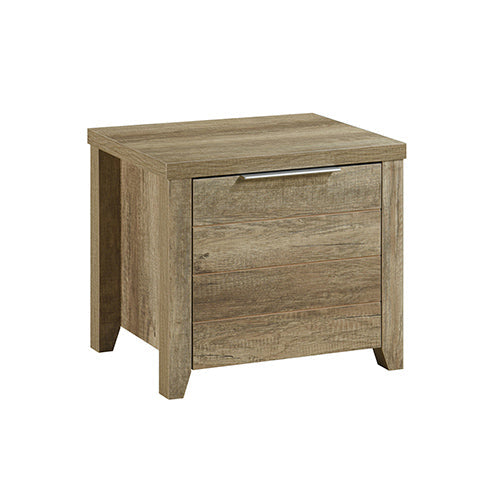 NNEDSZ Pieces Bedroom Suite Natural Wood Like MDF Structure King Size Oak Colour Bed, Bedside Table, Tallboy & Dresser