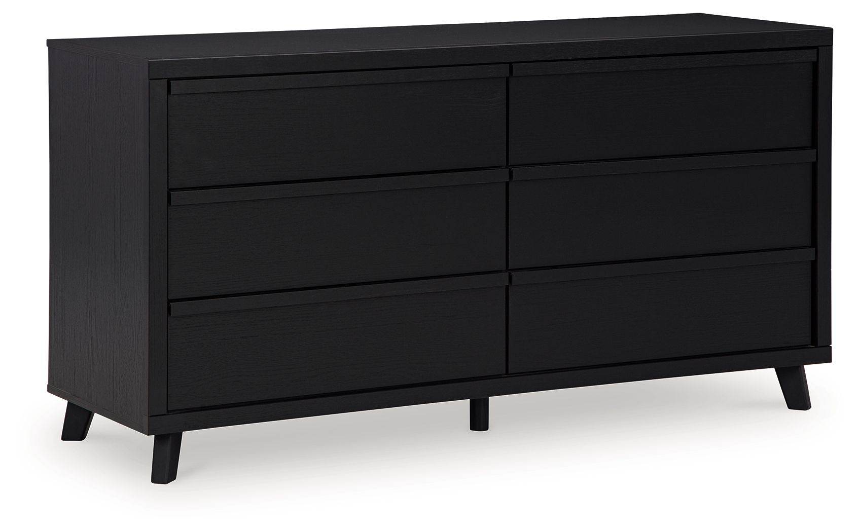 Danziar - Six Drawer Dresser - Black-0