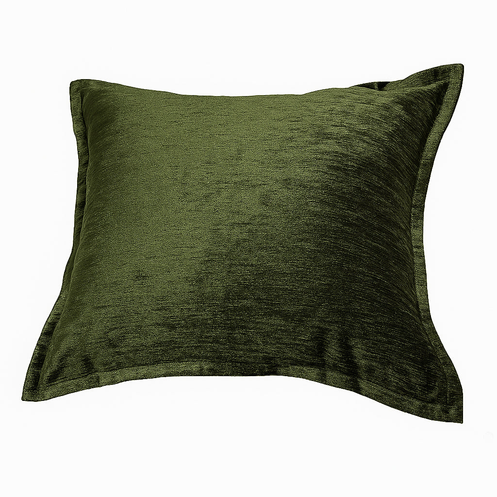 Homey COZY Velvet  Deep Forest Green Throw Pillow