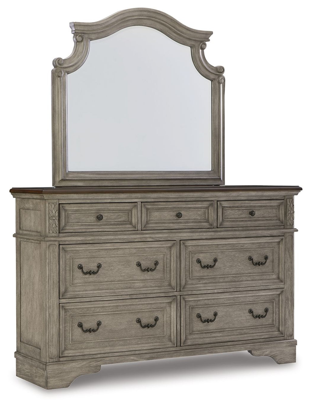 Lodenbay - Dresser, Mirror - Antique Gray-0