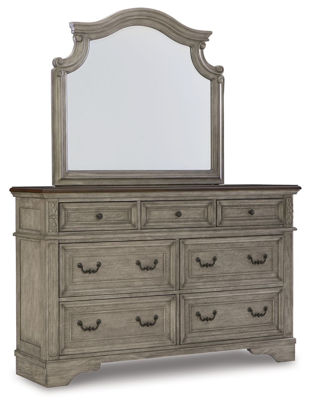 Lodenbay - Dresser, Mirror - Antique Gray-0