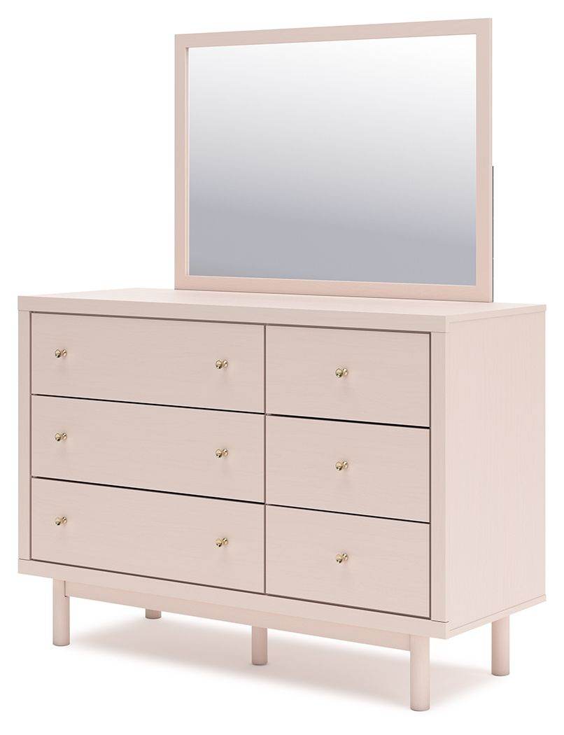 Wistenpine - Dresser And Mirror - Blush-1