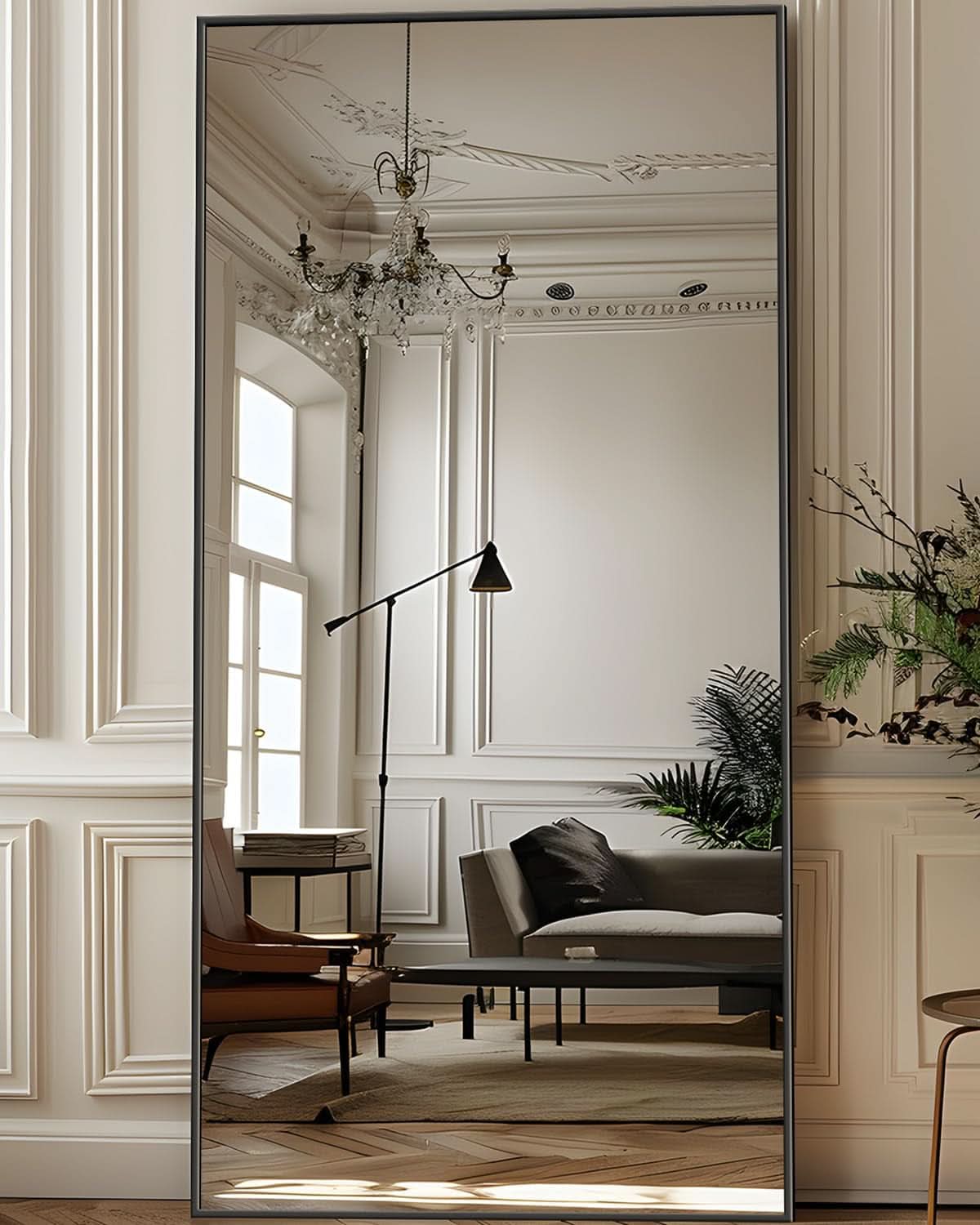 71x28 Inch Black Full Length Floor Mirror For Bedroom-1