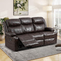 Chestnut Premium Recliner Sofa With Massage Deluxe-0