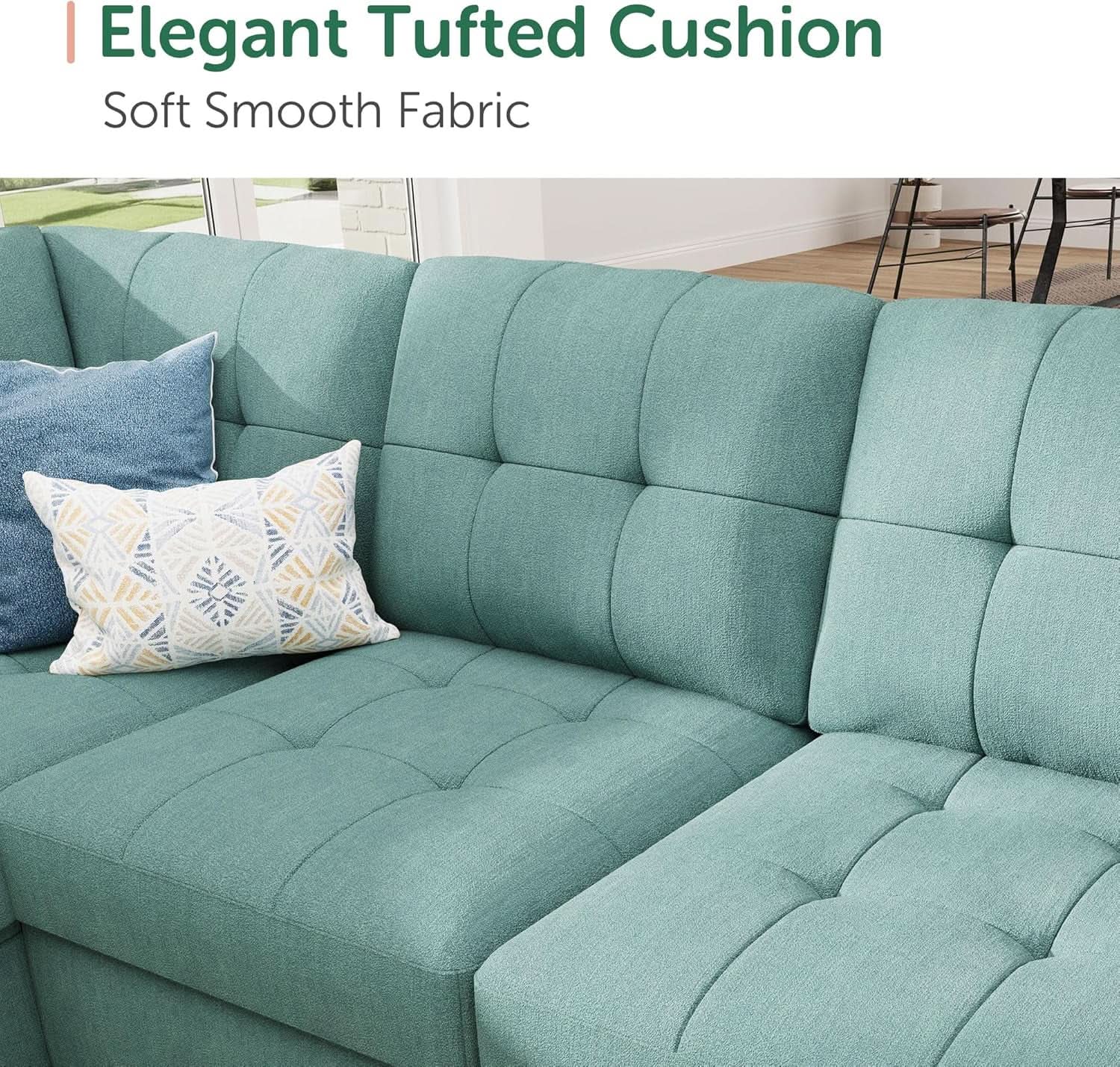 Sectional Sleeper Sofa Bed With Integrated Storage-4