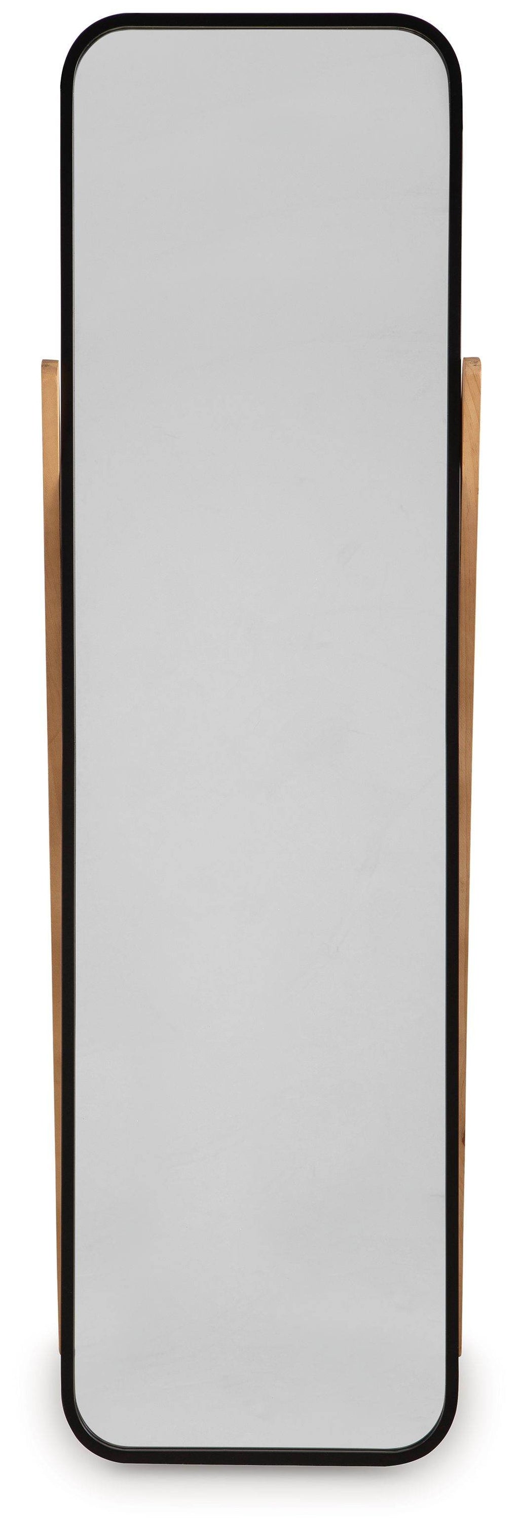 Bronick - Floor Mirror - Black / Brown-1