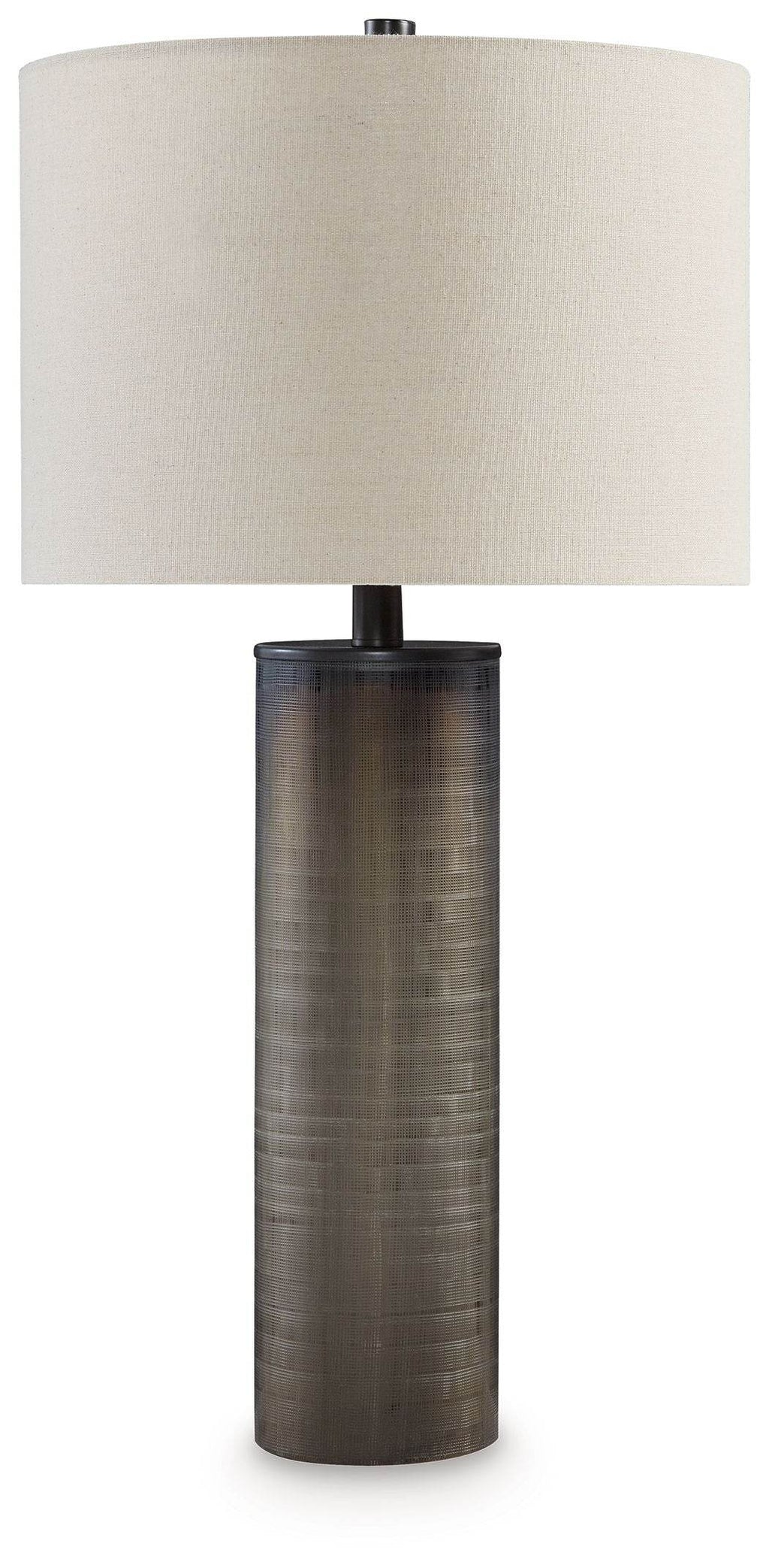 Dingerly - Glass Table Lamp - Brown-0