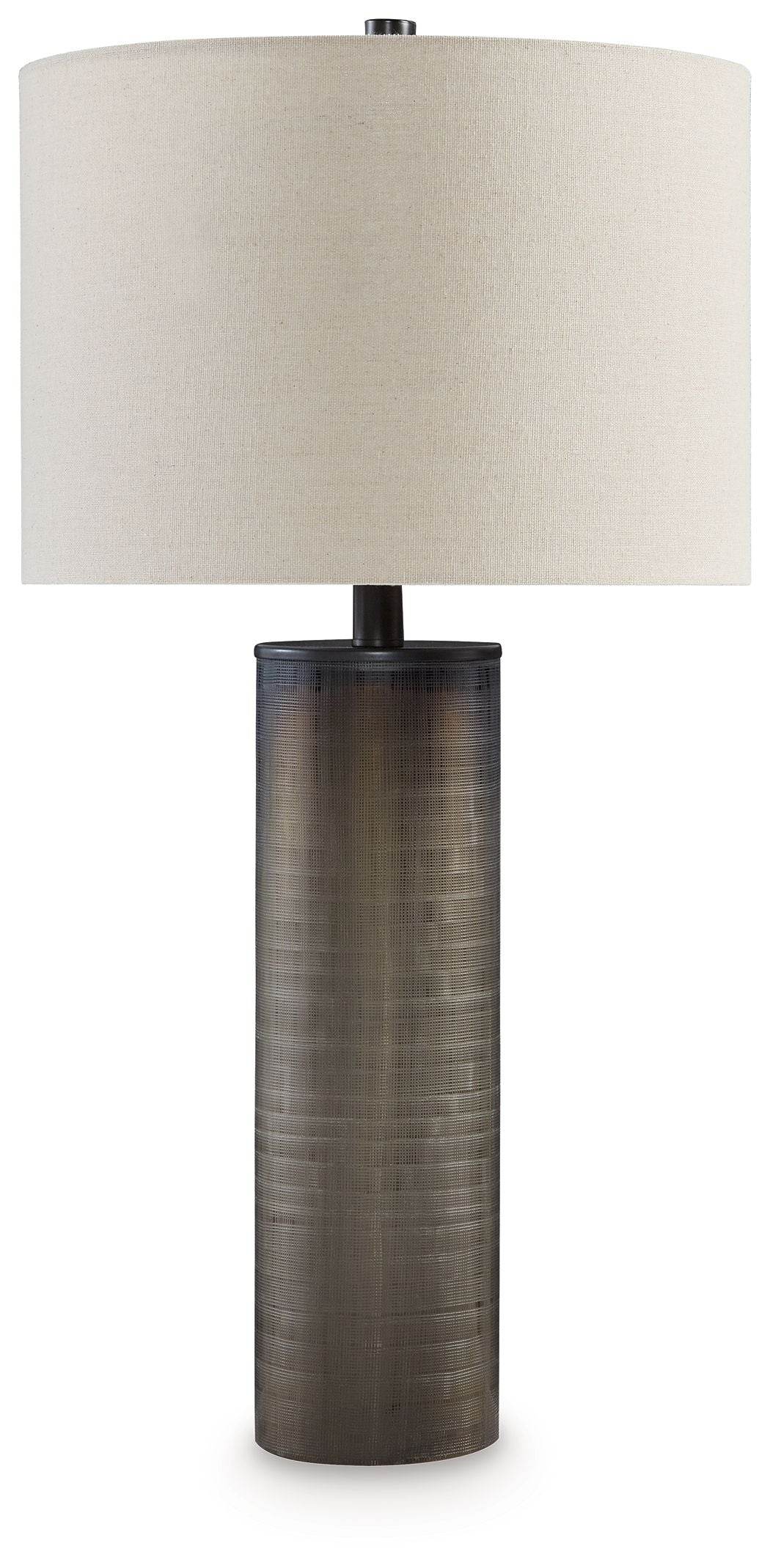 Dingerly - Glass Table Lamp - Brown-0