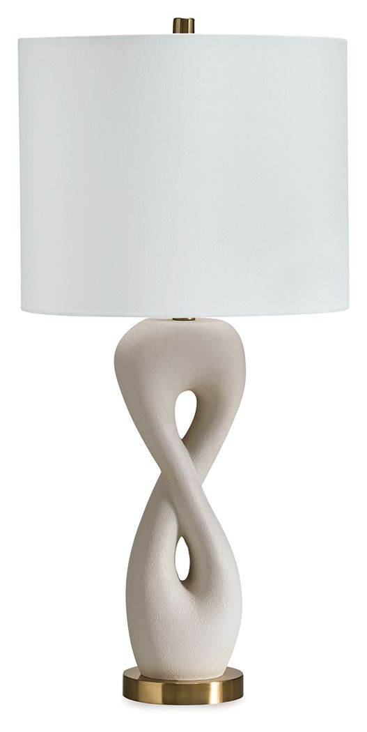 Judrich - Poly Table Lamp - White / Gold Finish-0