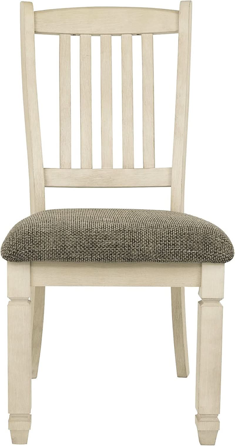 20 Inch Upholstered Dining Chair Antique White Set Of 2-3