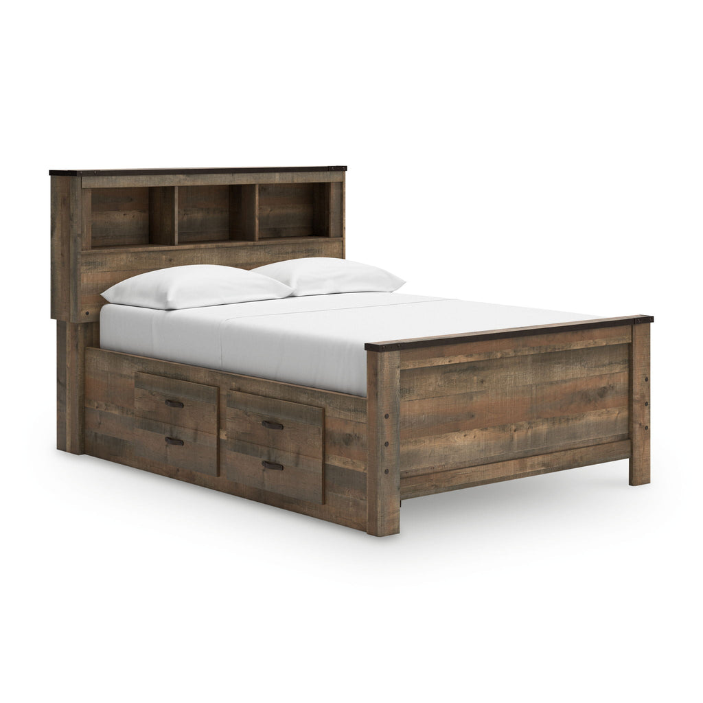 Trinell - Bookcase Bed With Storage-0