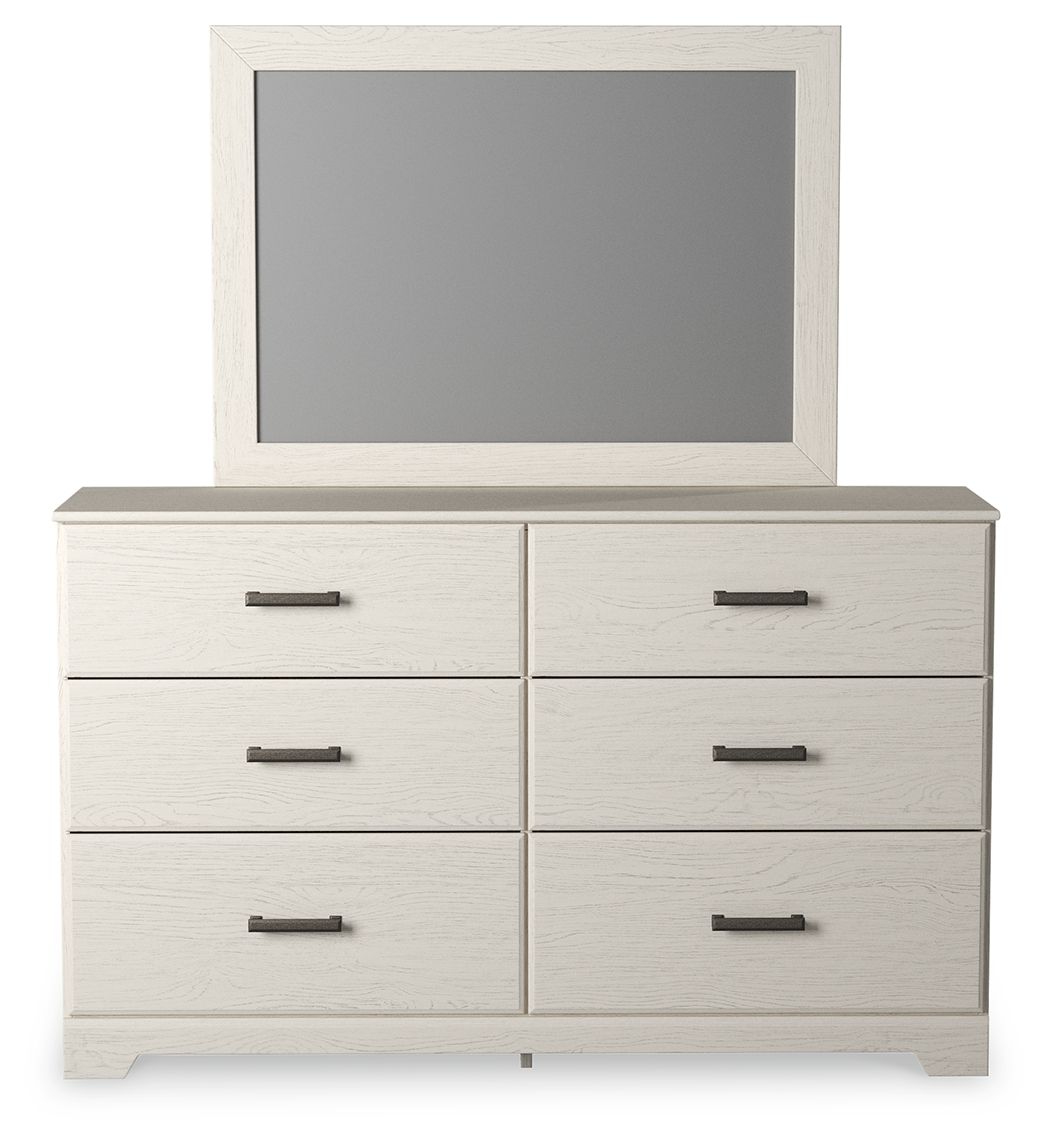 Stelsie - Dresser, Mirror - White-1