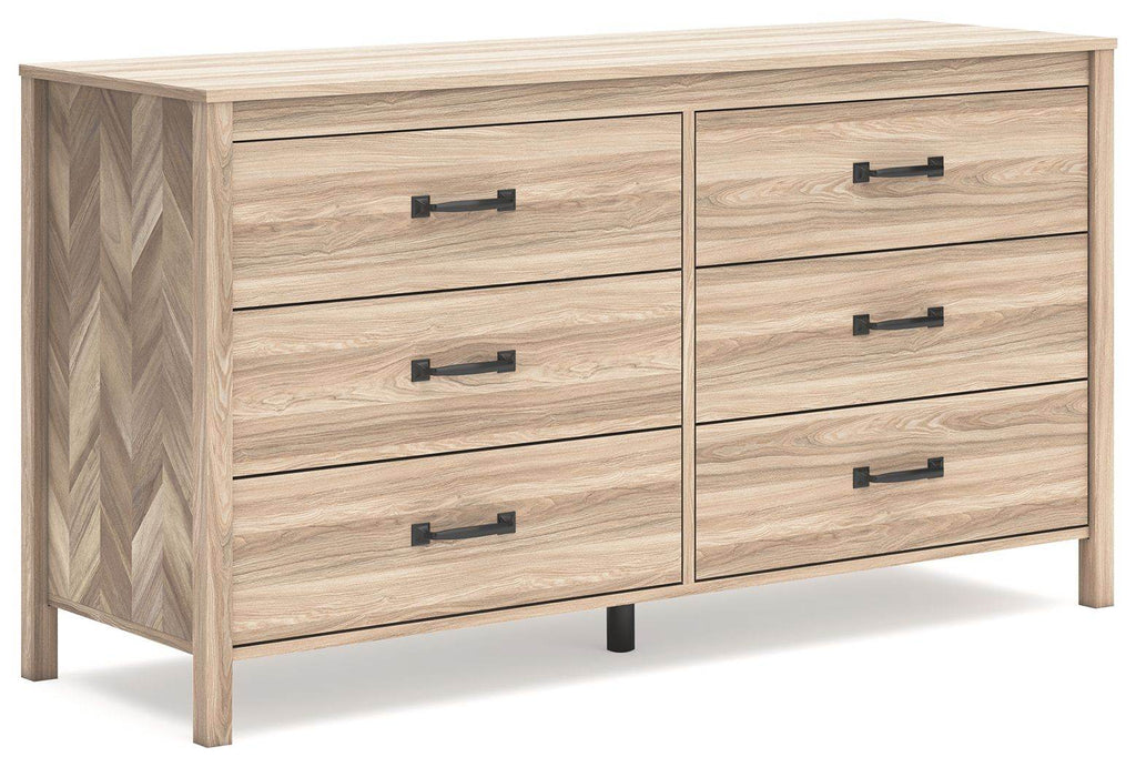Battelle - Six Drawer Dresser - Tan-0