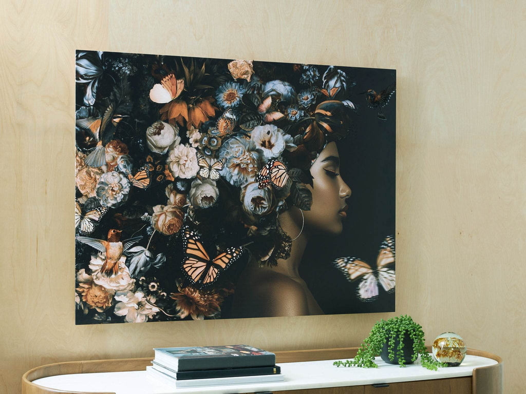 Valfer - Wall Art - Orange / Black / White-1