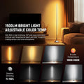 Smart RGBW Floor Lamp Includes 1500 Lumen AppControl