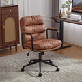 Brown PU Leather Computer Rolling Swivel Chair