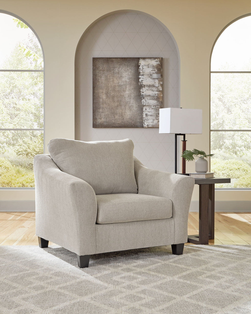 Willarae - 2 Pc. - Chair And A Half, Ottoman - Taupe-1