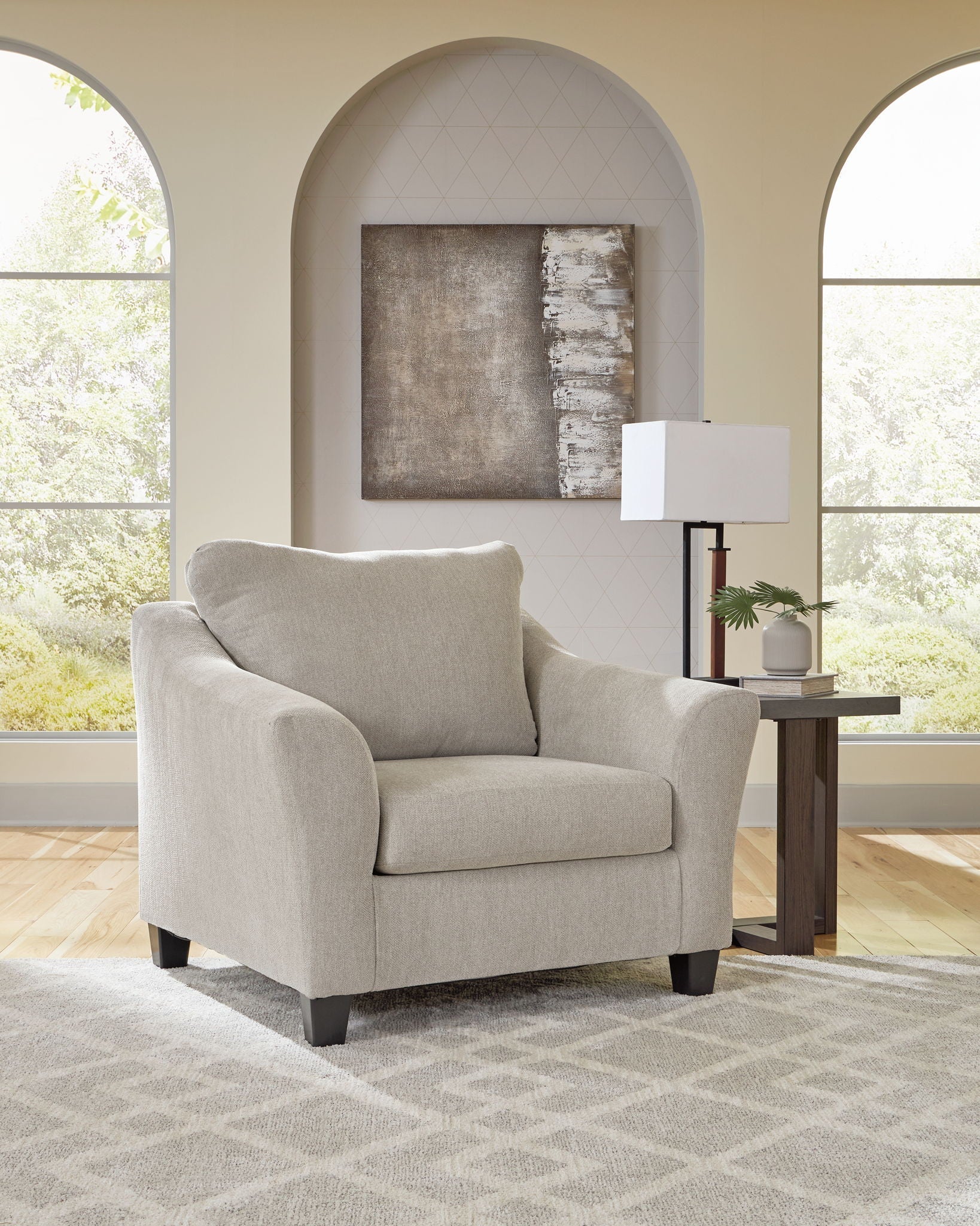 Willarae - 2 Pc. - Chair And A Half, Ottoman - Taupe-1