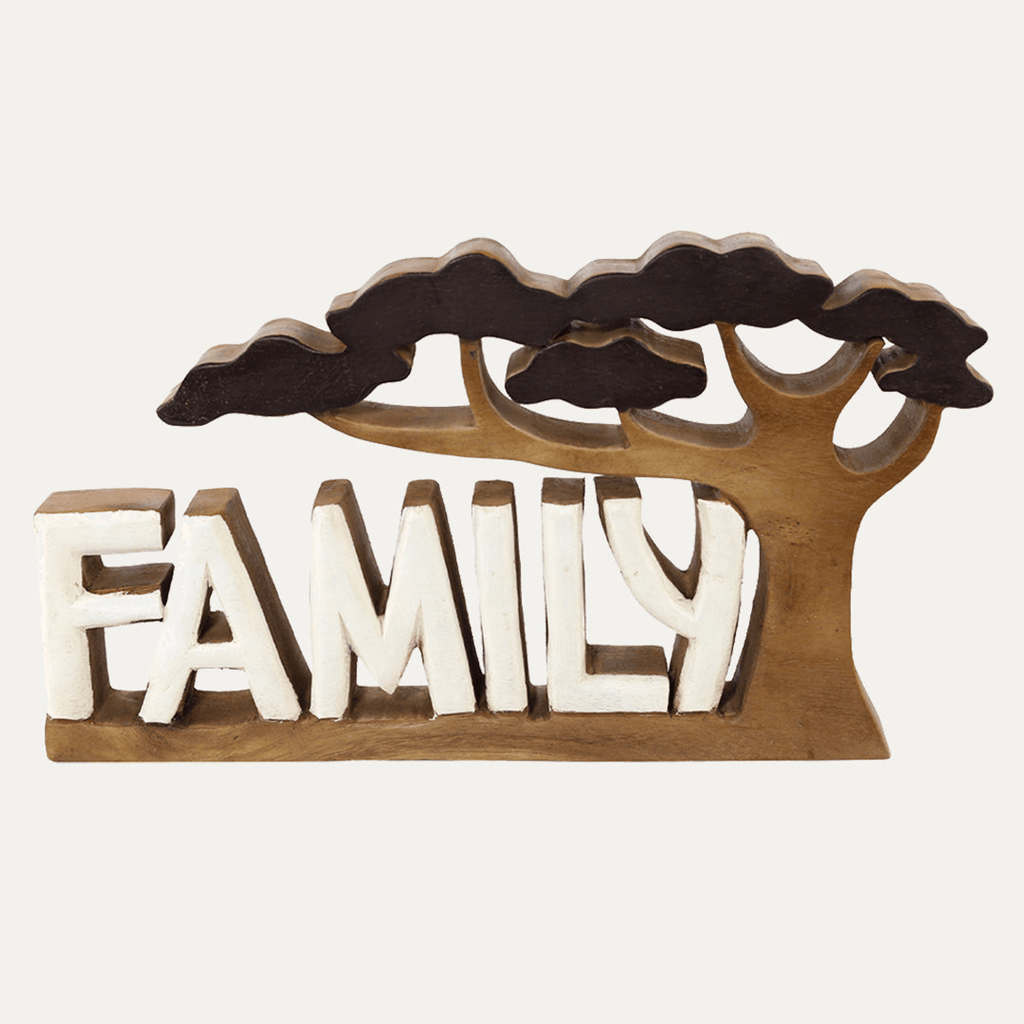 Handcrafted Acacia Wood Heart Sculpture-56