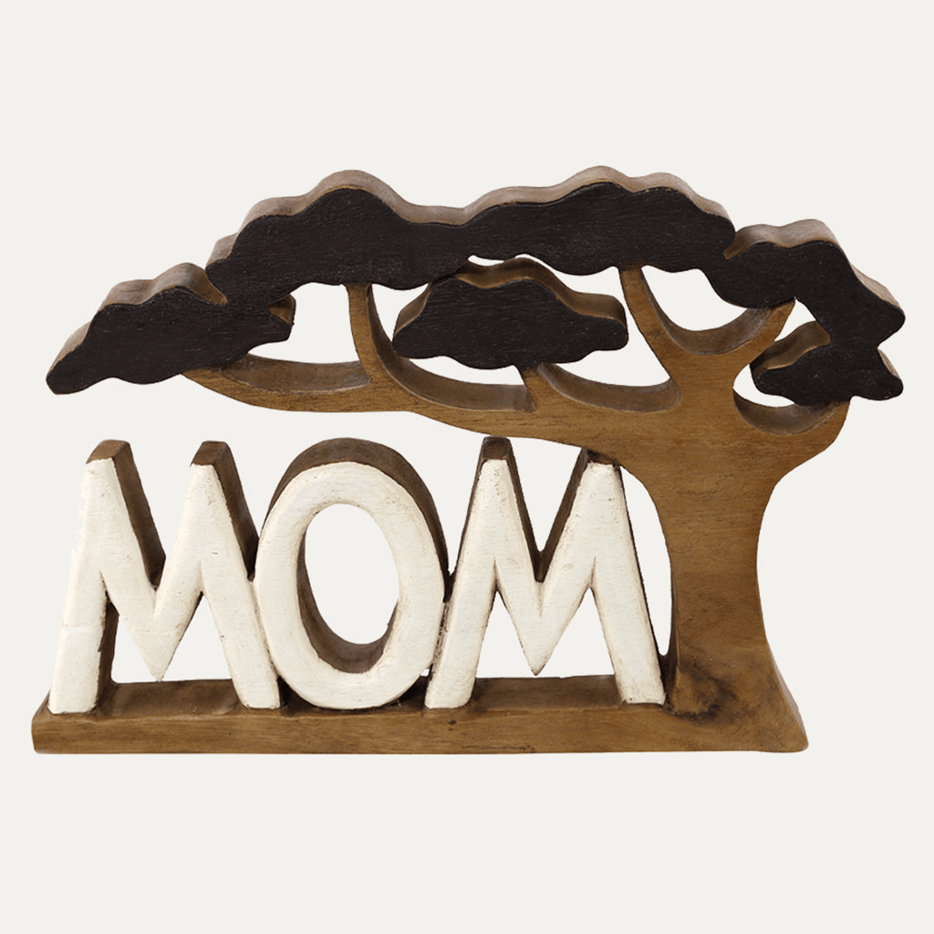 Handcrafted Acacia Wood Heart Sculpture-25