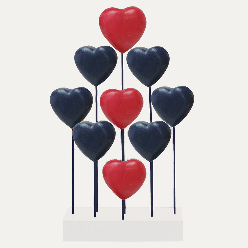 Handcrafted Acacia Wood Heart Sculpture-0