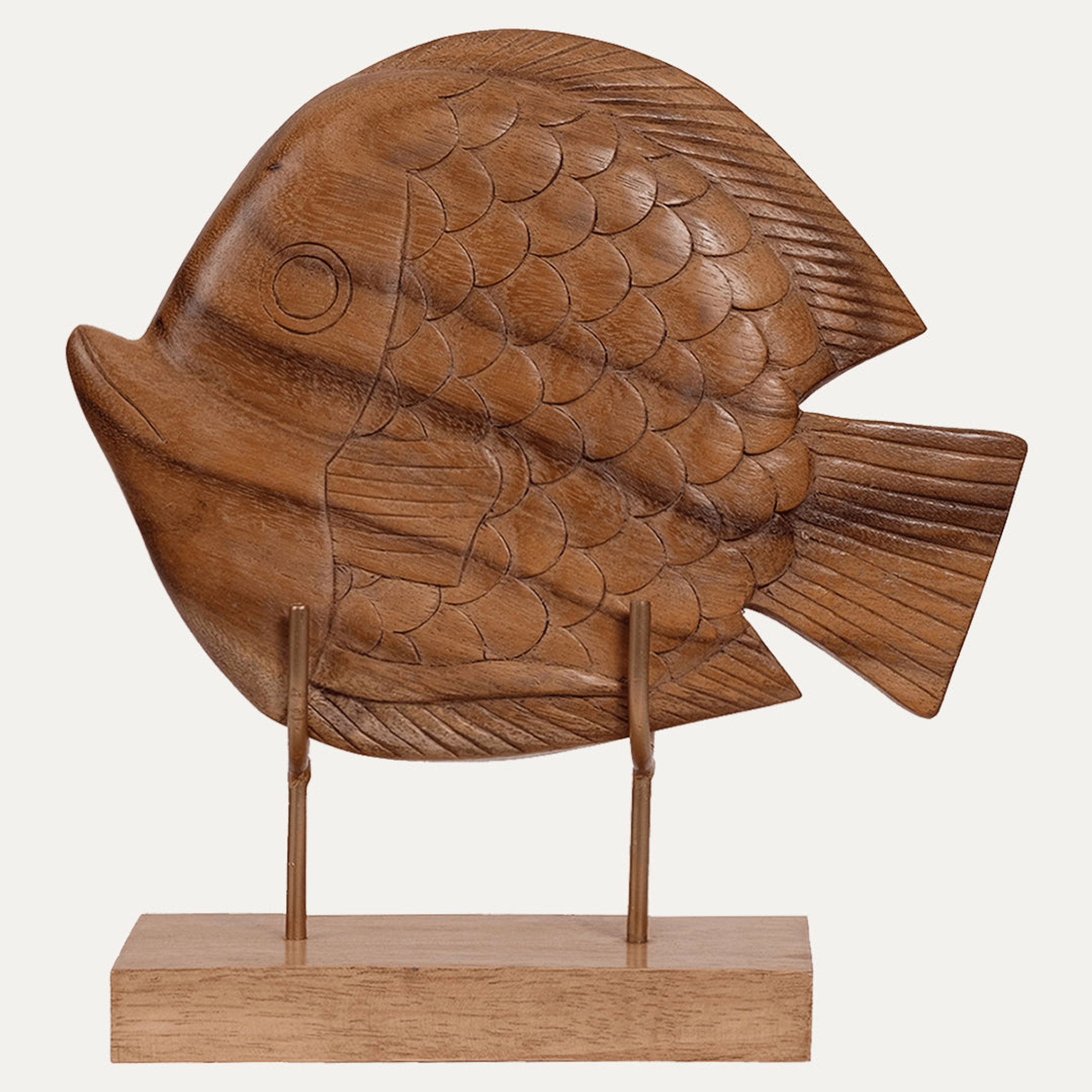 Handcrafted Acacia Wood Heart Sculpture-33