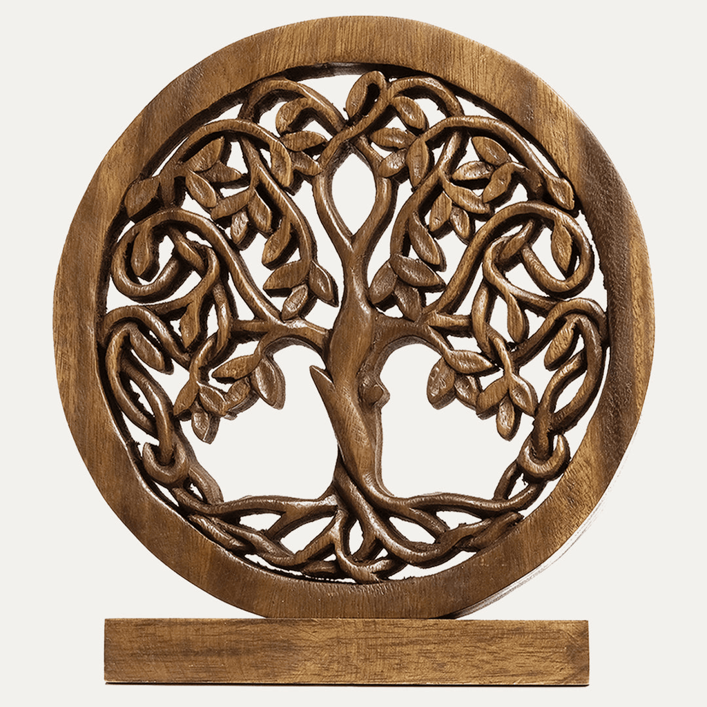 Handcrafted Acacia Wood Heart Sculpture-16