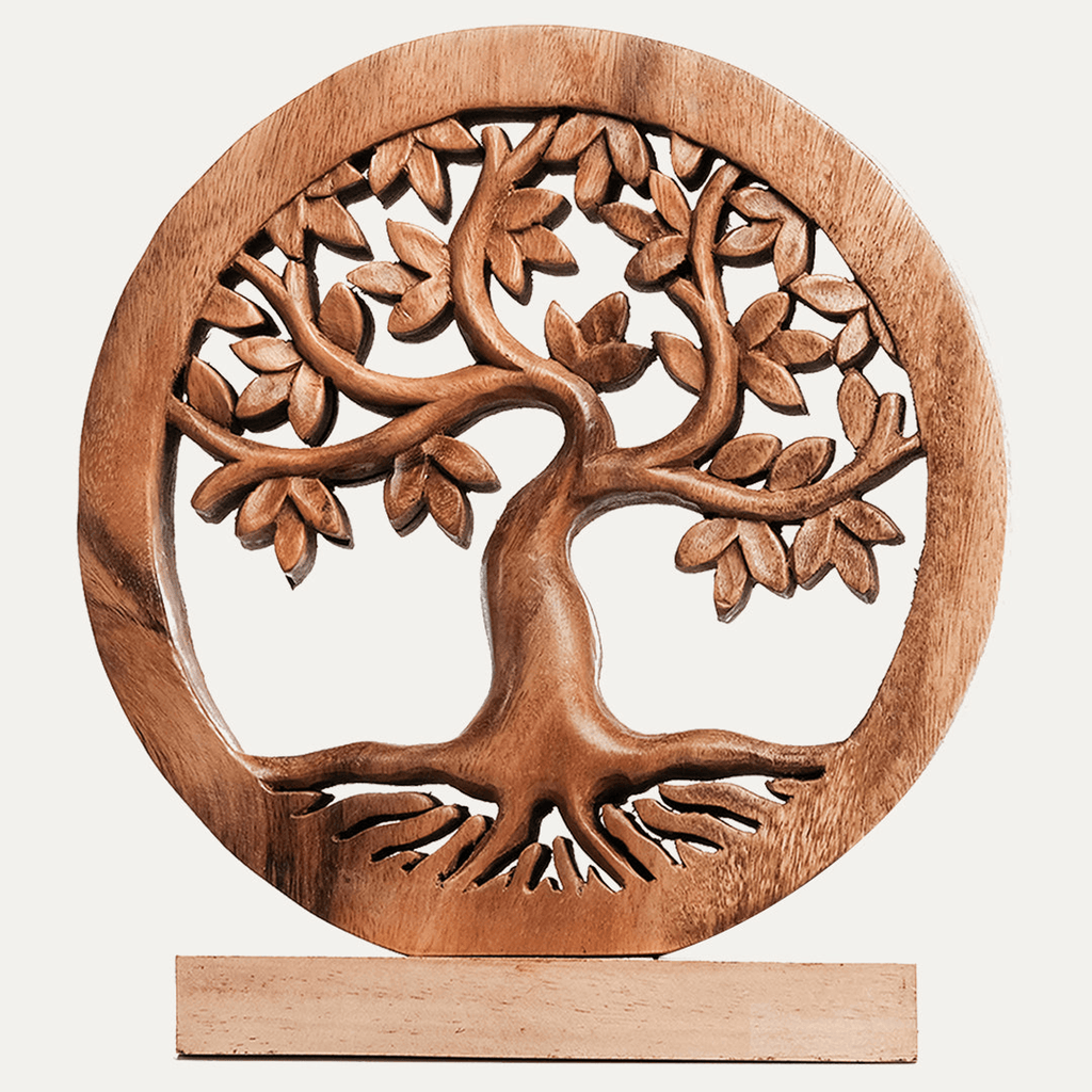 Handcrafted Acacia Wood Heart Sculpture-42