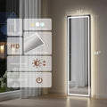 64 Inch Full Length Mirror With LED Lights Aluminum Frame 3 Color Temperatures