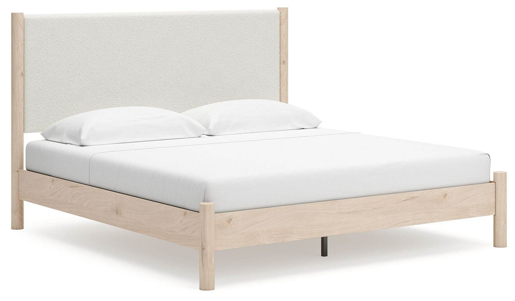 Cadmori - Upholstered Panel Bed-1