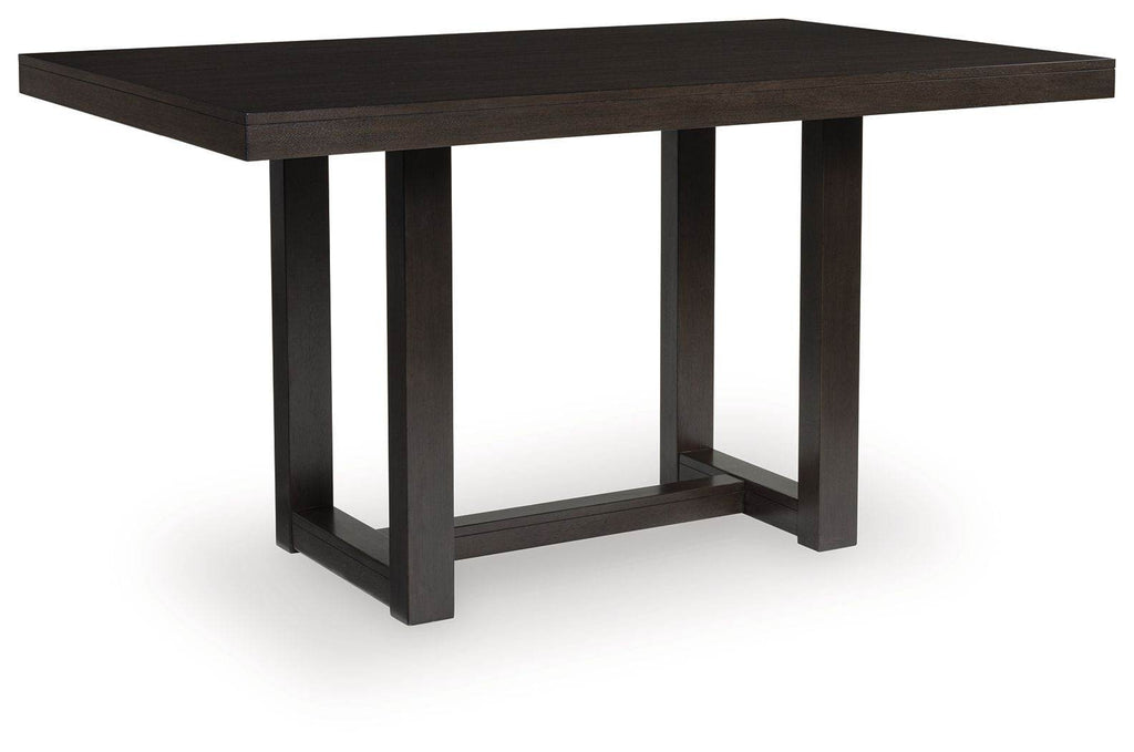 Neymorton - Rectangular Dining Room Counter Table - Dark Grayish Brown-0