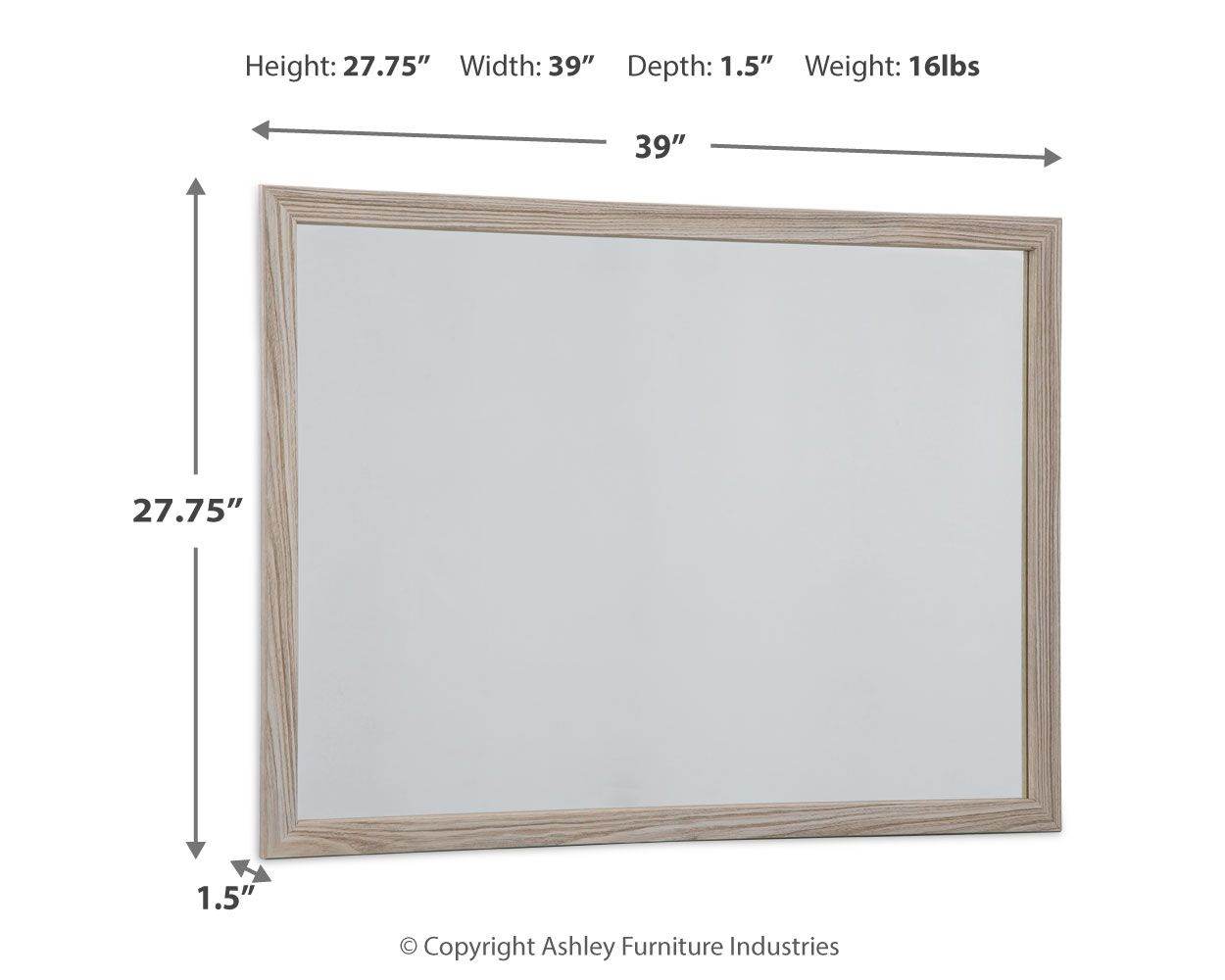 Hasbrick - Bedroom Mirror - Tan-1