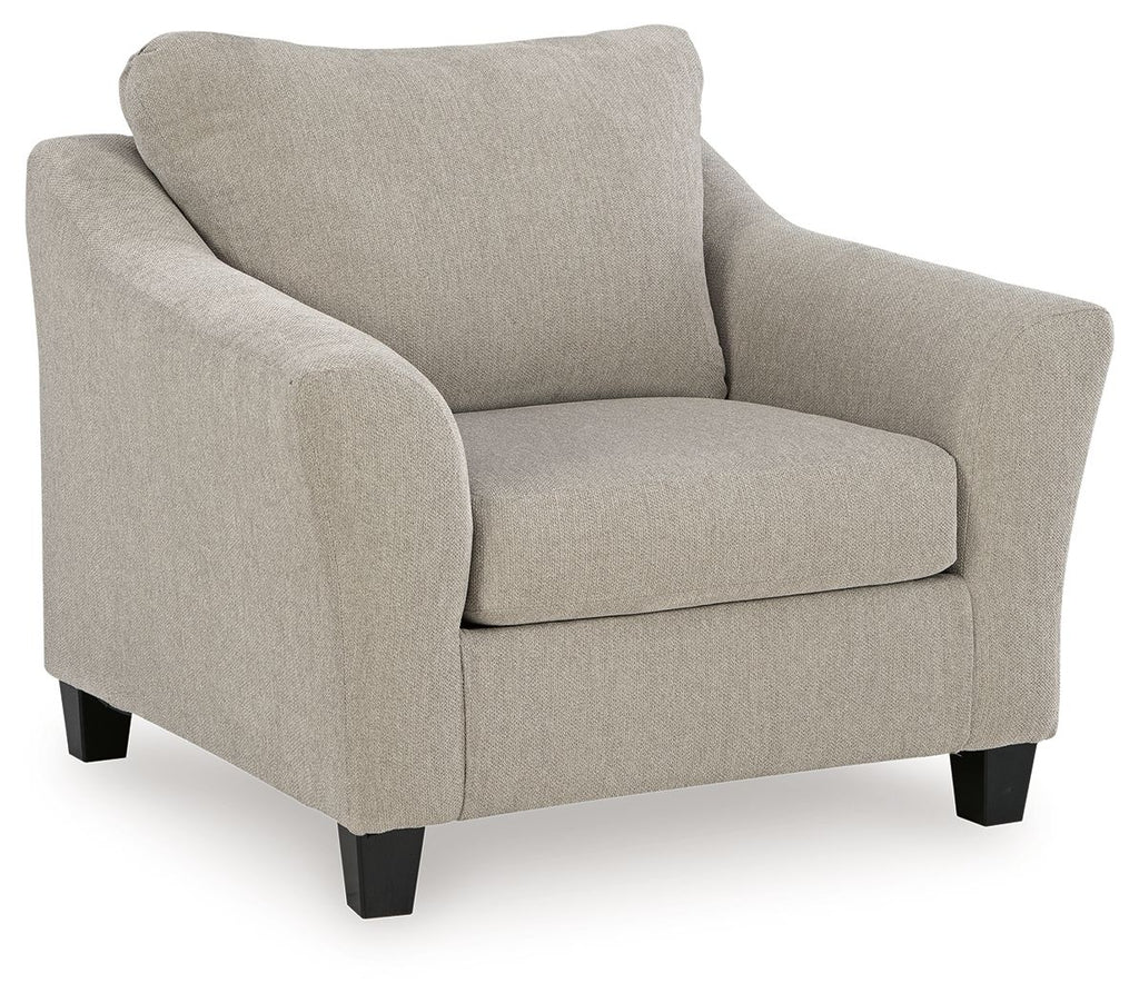 Willarae - 2 Pc. - Chair And A Half, Ottoman - Taupe-2