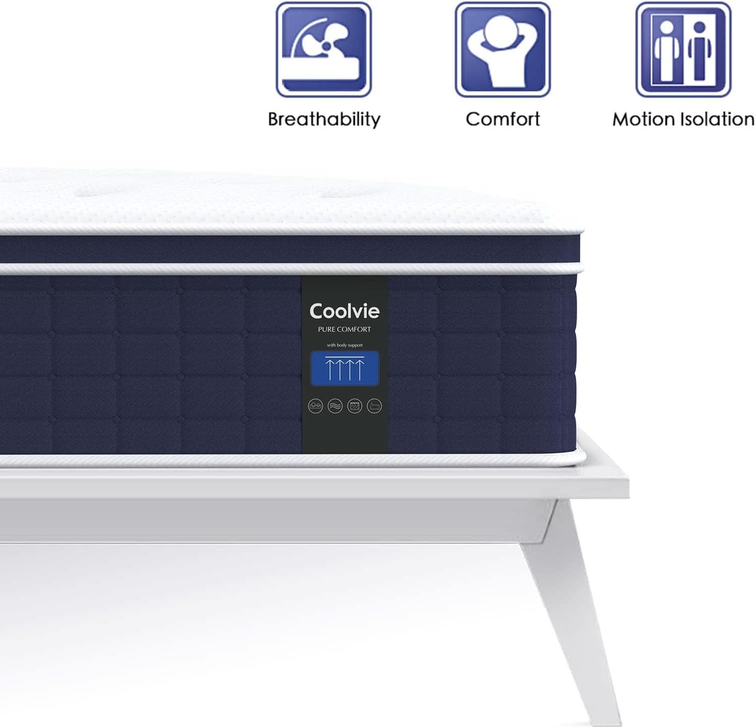 Twin TwelveInch Hybrid Mattress With Premium Pocket Coils-4