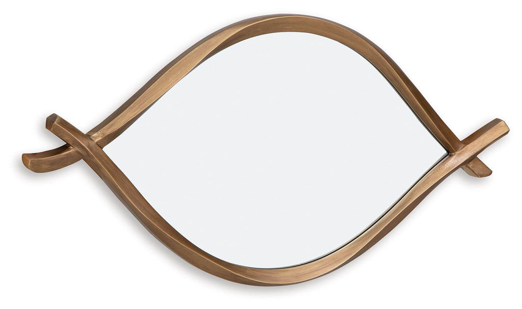 Bartner - Accent Mirror - Antique Gold Finish-1