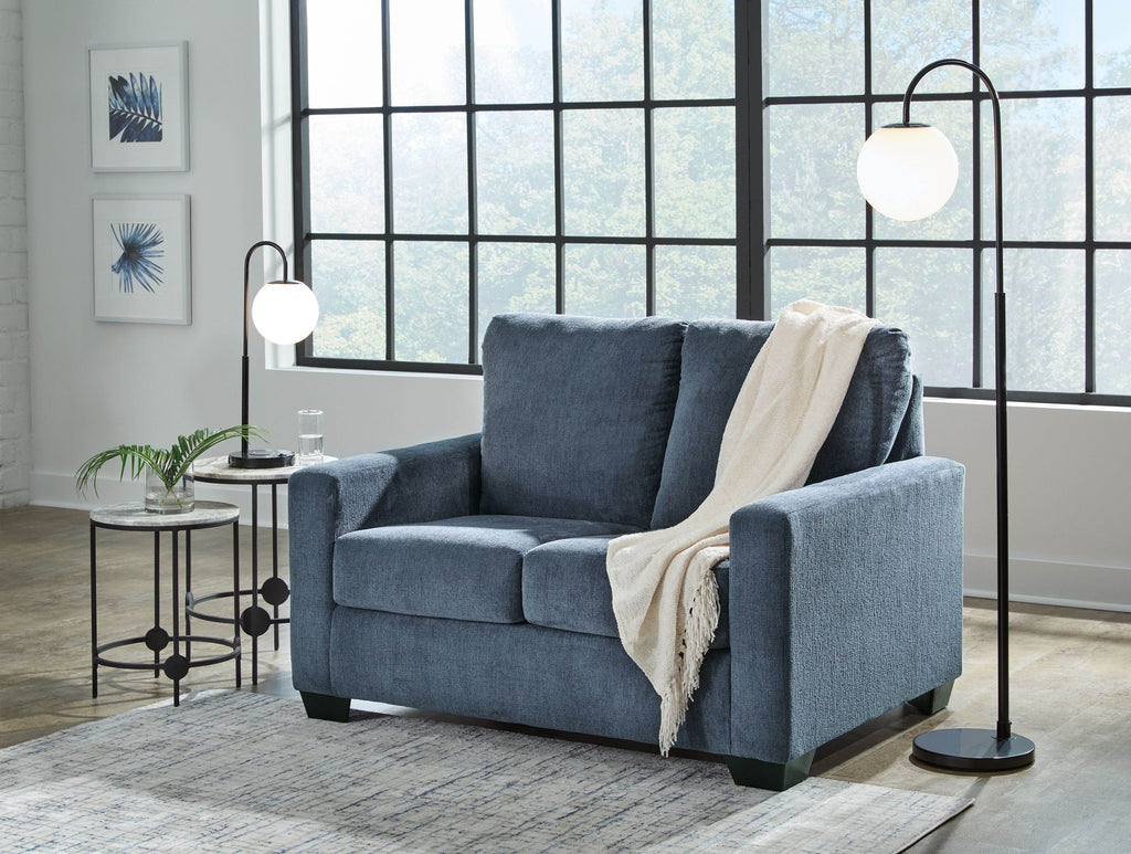 Rannis - Twin Sofa Sleeper - Fabric - Navy-1