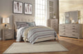 Culverbach - 5 Pc. - Dresser, Mirror, Queen Upholstered Bed, 2 Nightstands - Gray-0