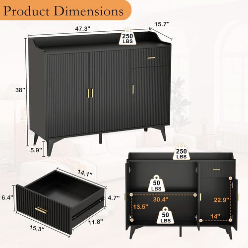 Black Storage Cabinet