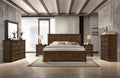Traditional Wood Panel 6 pieces King Bed set