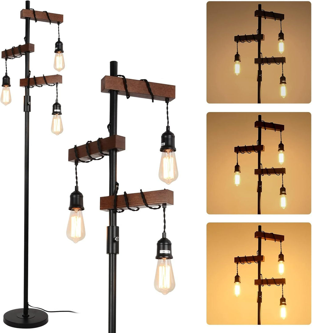 Dimmable Black Metal Floor Lamp