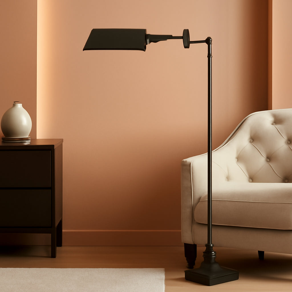 Dark Bronze Farmhouse Adjustable Floor Lamp 54Inch
