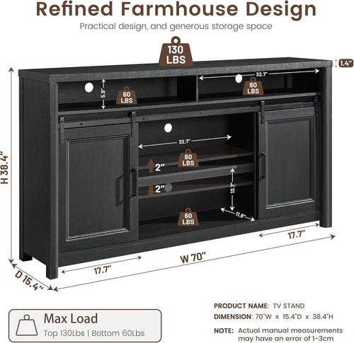 Black TV Stand