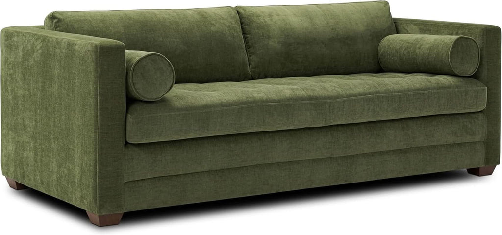 EightyTwoInches Pull Out Sofa Bed With Hidden Mattress-2