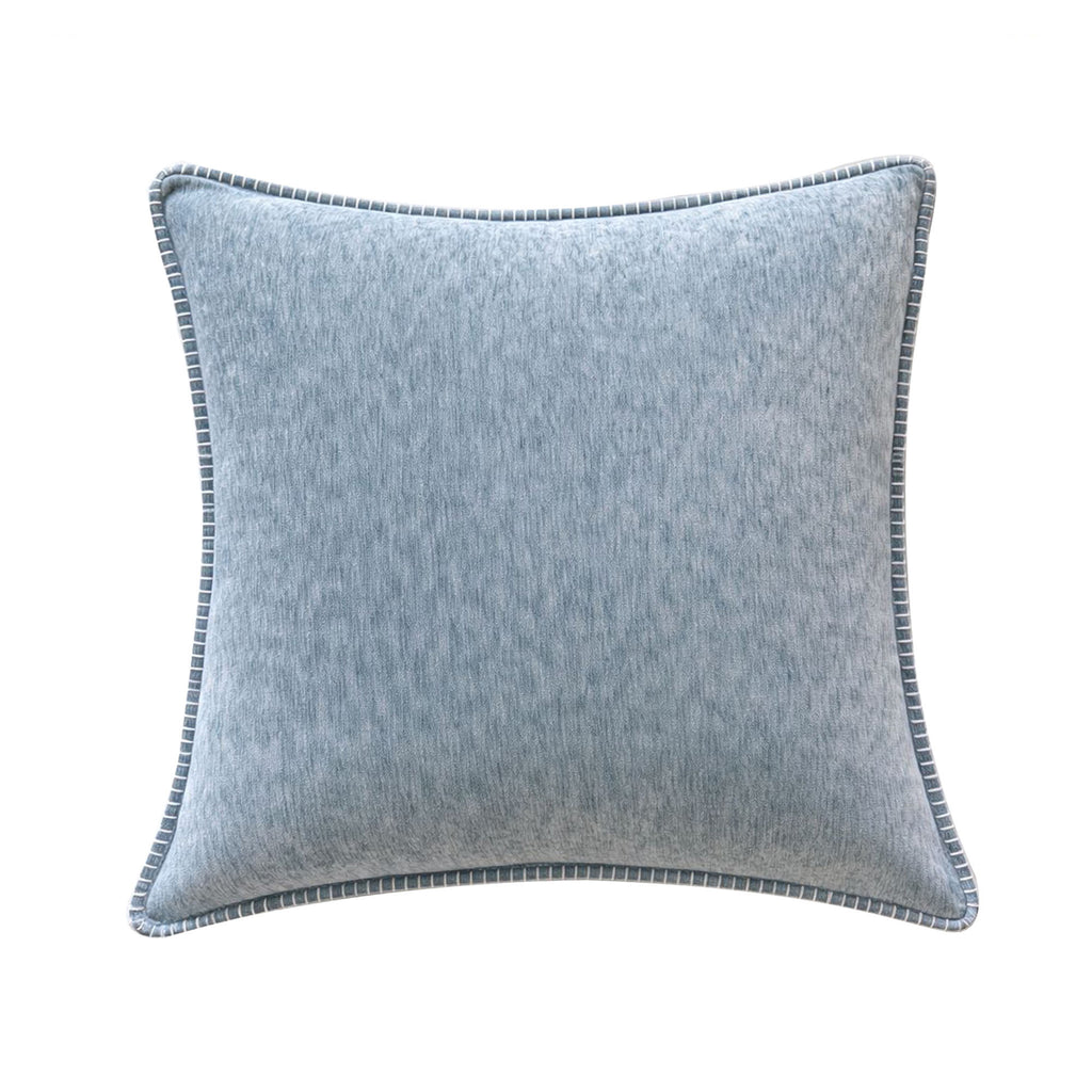 Set of 2 Sky Blue Textured Throw Pillow