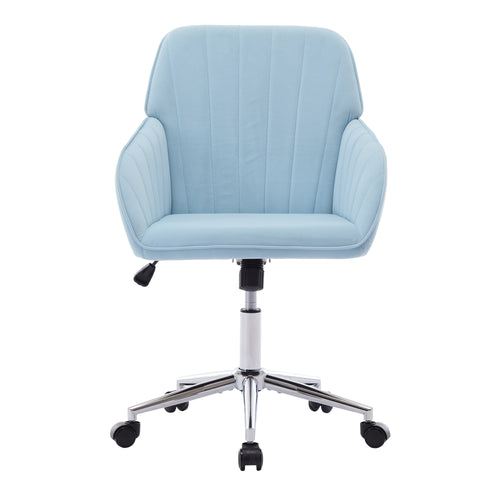 Baby Blue Velvet Chair