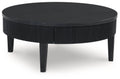 Marstream - Round Cocktail Table - Black-0