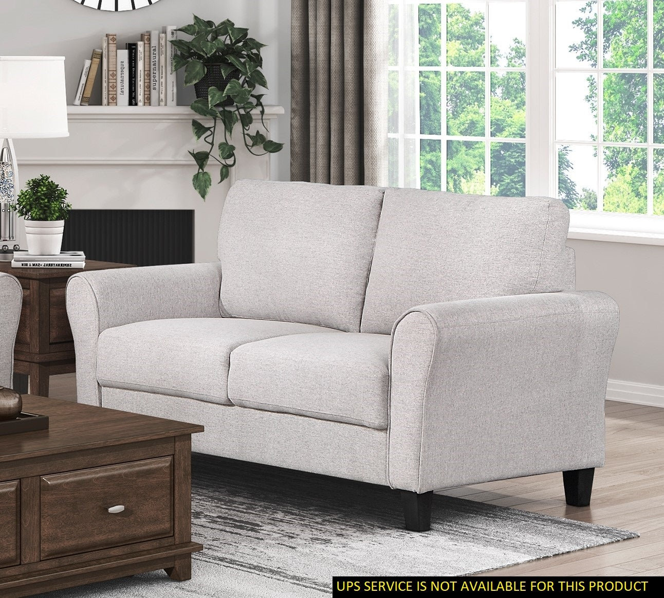 Desert Sand Fabric Loveseat