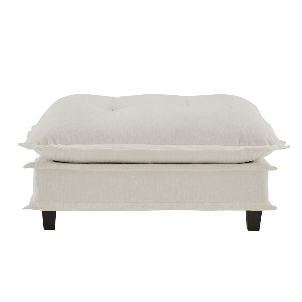 73 Ottoman Chenille- Beige
